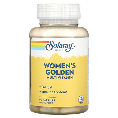 

Solaray Women's Golden Multivitamin, 90 капсул