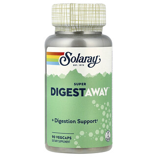 Solaray, Super Digestaway, Mezcla de enzimas digestivas, 90 cápsulas vegetales