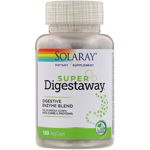 Отзывы о Соларай, Super Digestaway, Digestive Enzyme Blend, 180 VegCaps