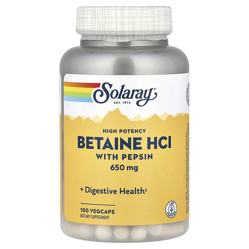 High Potency Betaine HCL with Pepsin 650 mg
