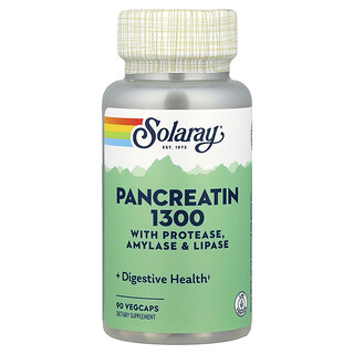 Solaray, Pankreatin 1300, 90 VegCaps