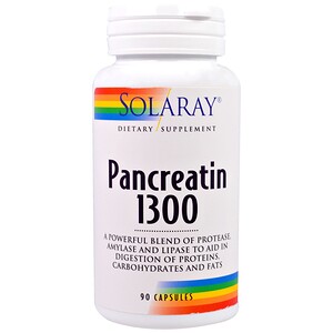 Соларай, Pancreatin 1300, 90 Capsules отзывы