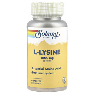 Solaray, L-lisina, 90 comprimidos