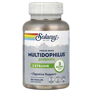 Solaray, フリーズドライMultidophilus™（マルチドフィルス）プロバイオティクス、ベジカプセル180粒