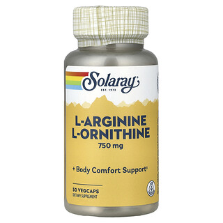 Solaray, L-Arginine L-Ornithine, 50 VegCaps