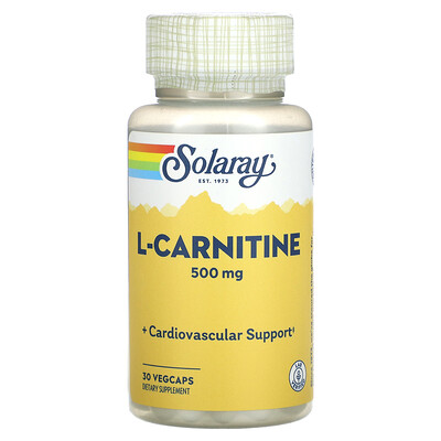 Solaray, L-Carnitine, 500 mg, 30 VegCaps price in Doha Qatar | Compare  Prices