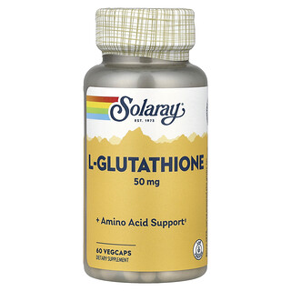 Solaray, L-Glutathion, 50 mg, 60 pflanzliche Kapseln