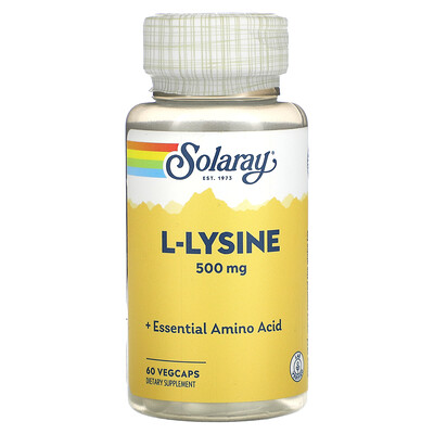 

Solaray, L-Lysine, 500 mg, 60 VegCaps