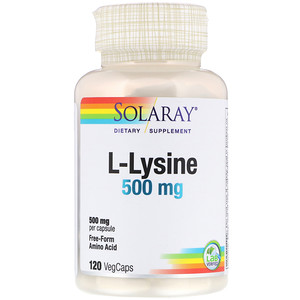 Соларай, L-Lysine, 500 mg, 120 VegCaps отзывы