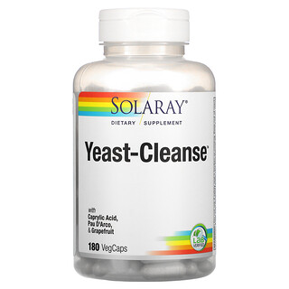 Solaray, Yeast-Cleanse, 베지 캡슐 180정