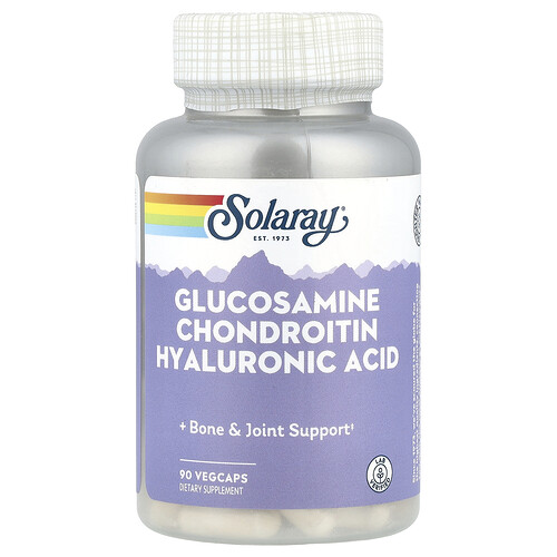 Solaray, Glucosamine Chondroitin Hyaluronic Acid, 90 VegCaps