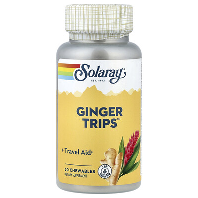 Product Image for Solaray, Ginger Trips , 60 Chewables