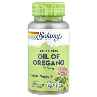 Solaray, 牛至油，150 毫克，60 粒软胶囊