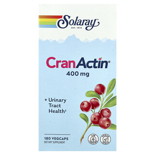 Solaray, CranActin®, Santé des voies urinaires, 180 VegCaps
