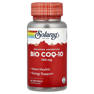 Solaray, Bio COQ-10, Artırılmış Emilim, 60 Yumuşak Kapsül