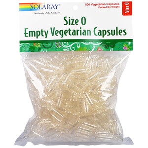 Отзывы о Соларай, Empty Vegetarian Capsules, Size 0, 500 Vegetarian Capsules