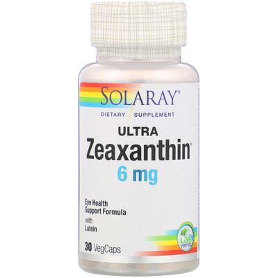 

Solaray Ultra Zeaxanthin, 6 mg, 30 VegCaps