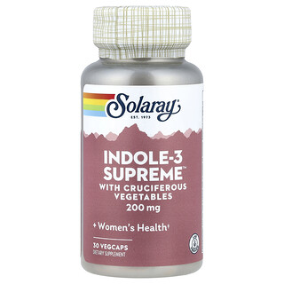 Solaray, Indol-3 Supreme™, 30 cápsulas vegetales