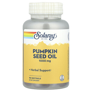 Solaray, Olio di semi di zucca, 1.000 mg, 90 capsule molli