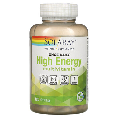 

Solaray Once Daily High Energy Multivitamin Timed Release 120 VegCaps