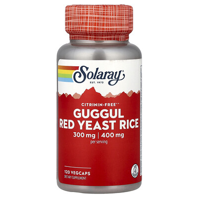 Product Image for Solaray, Guggul, Red Yeast Rice, 120 VegCaps