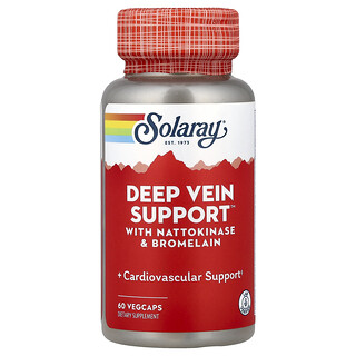Solaray, Deep Vein Support™, 60 cápsulas vegetales
