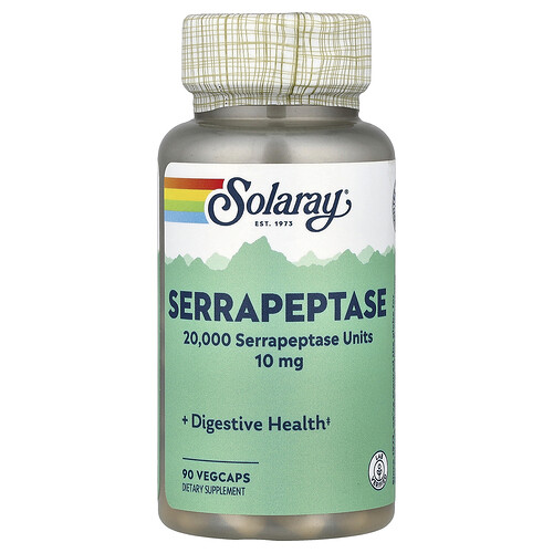 Solaray Serrapeptase, 10 mg, 90 VegCaps