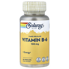 Вітамін B6 з тимчасовим вивільненням, 100 мг, 60 капсул VegCap