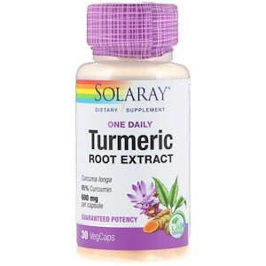 Отзывы о Соларай, One Daily, Turmeric Root Extract, 600 mg, 30 VegCaps