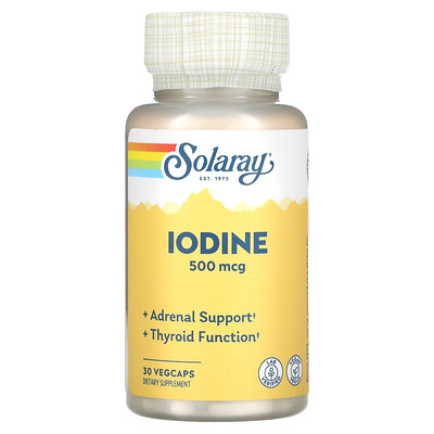 

Solaray Iodine 500 mcg 30 VegCaps