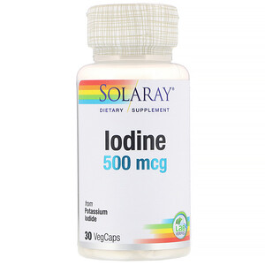 Отзывы о Соларай, Iodine from Potassium Iodide, 500 mcg, 30 VegCaps