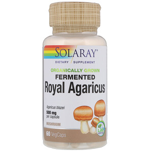 Отзывы о Соларай, Organically Grown Fermented Royal Agaricus, Mushroom, 500 mg, 60 VegCaps