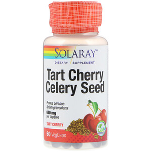 Отзывы о Соларай, Tart Cherry Celery Seed, 620 mg, 60 VegCaps