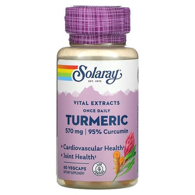 

Solaray, Once Daily, Turmeric, 570 mg, 60 VegCaps