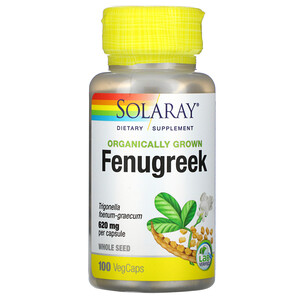 Отзывы о Соларай, Organically Grown Fenugreek, 620 mg, 100 VegCaps