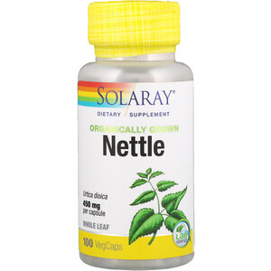 Соларай, Organically Grown Nettle, 450 mg, 100 VegCaps отзывы