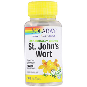 Отзывы о Соларай, Organically Grown St. John's Wort, 450 mg, 100 VegCaps