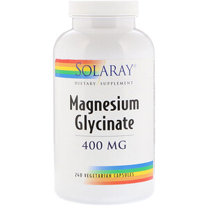 Отзывы о Соларай, Magnesium Glycinate, 400 mg, 240 Vegetarian Capsules