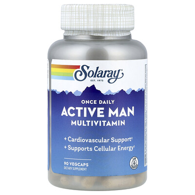 Photos - Vitamins & Minerals Active Solaray, Once Daily  Man Multivitamin, 90 VegCaps SOR-20055 