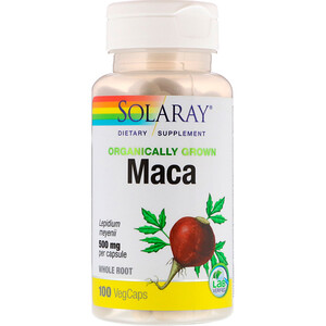 Отзывы о Соларай, Organically Grown Maca, 500 mg, 100 VegCaps