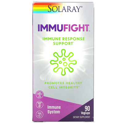 Solaray ImmuFight, Immune Response Support, 90 VegCaps