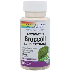 Купить Solaray, Активированный экстракт семян брокколи, 30 растительных капсул  на IHerb