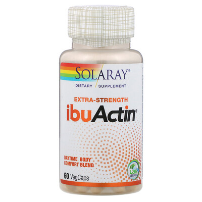 Solaray Extra-Strength IbuActin, 60 VegCaps