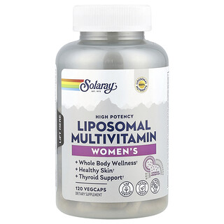 Solaray, Vysoce účinný ženský lipozomální multivitamin, 120 VegCaps