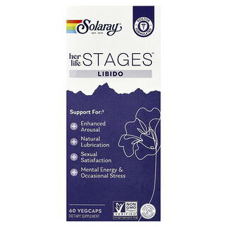 Solaray, Her Lifestages™, добавка для либидо, 60 растительных капсул