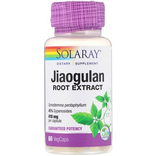 Solaray, Extracto de raíz de yiaogulan, 410 mg, 60 cápsulas vegetarianas