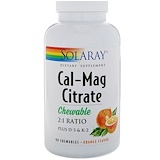 Отзывы о Solaray, Цитрат кальция-магния, апельсиновый вкус, 90 жевательных таблеток