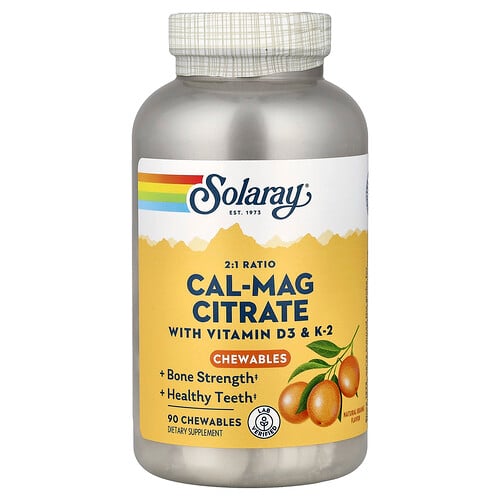 Cal-Mag Citrate Chewables 2:1 Ratio Natural Orange Flavor
