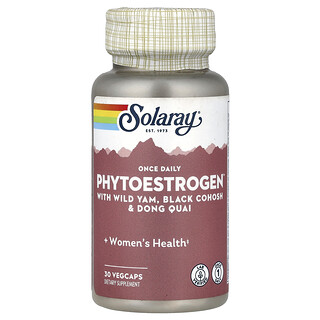 Solaray, Phytoestrogen™ con ñame, cimífuga y dong quai, 30 cápsulas vegetales