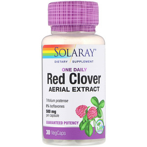 Отзывы о Соларай, One Daily, Red Clover Aerial Extract, 500 mg, 30 Vegcaps